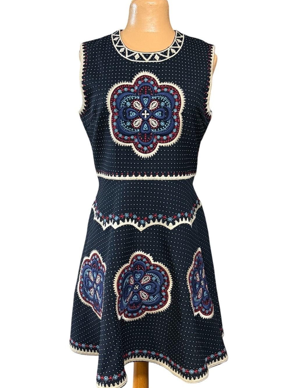 Rare, Embroidered Mini Dress
